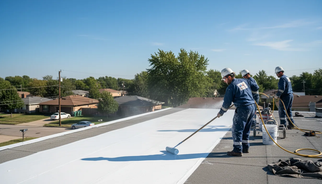 Commercial roof coating in Wendell, MA near me